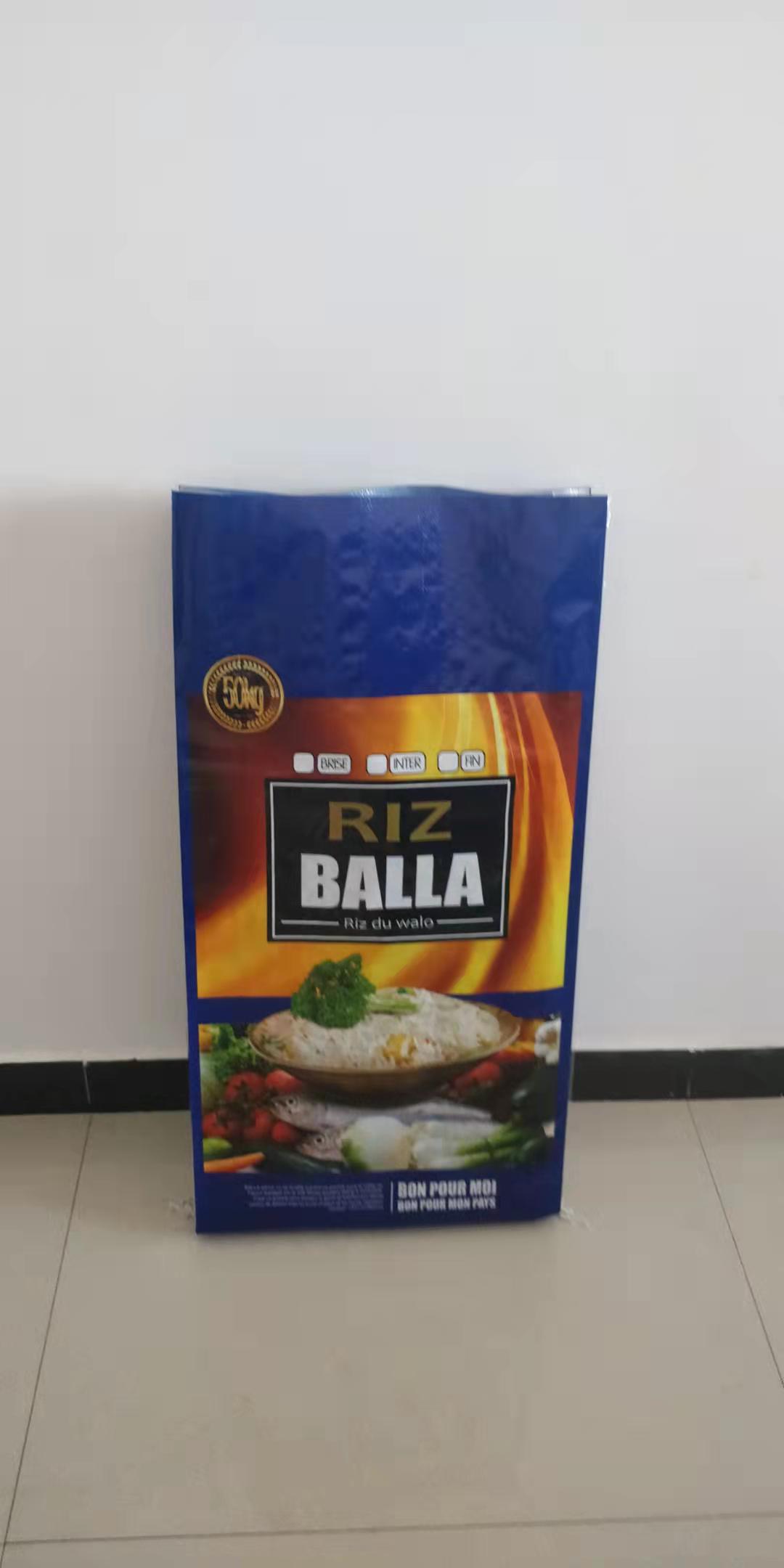 25kg heat seal glossy printing pp woven valve bag for tile adhesive